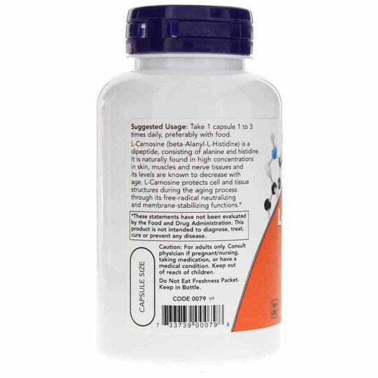 L-Carnosine 500 Mg, NOW